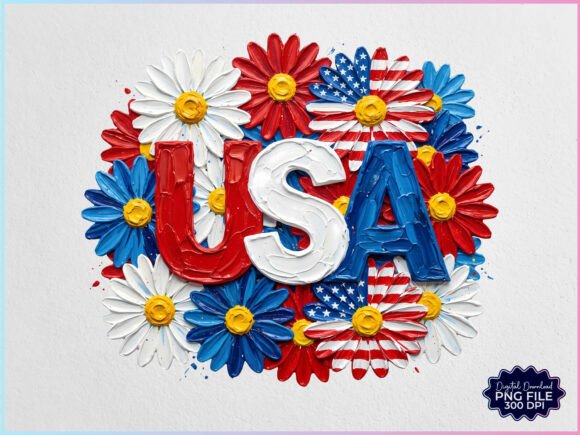 Download Hand Painted USA Floral PNG - Premium Resources
