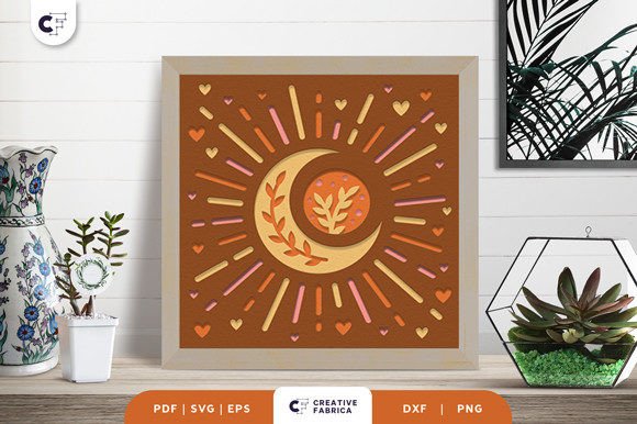 Download Boho Home Decoration 3D Layered Papercut - Boho home Collection