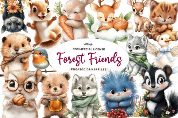 Download Sweet Forest Friends, Cute Baby Animals, - Sweet forest friends Collection