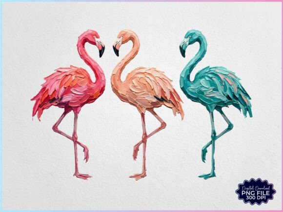 Download Hand Painted Flamingo Summer PNG - Hand painted Collection