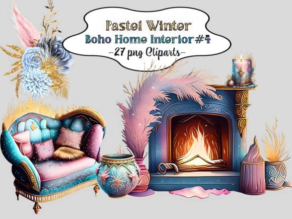 Download Pastel Winter Boho Home Interior #4 - Boho home Collection